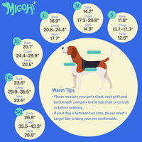 MIGOHI Warm Dog Coat Waterproof Winter Dog Jacket, M - Navy / XXX-Large - image 2