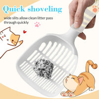 Cat Litter Scoop, Kitty Litter Scoop, Cat and Dog Poop Collector - White - image 4