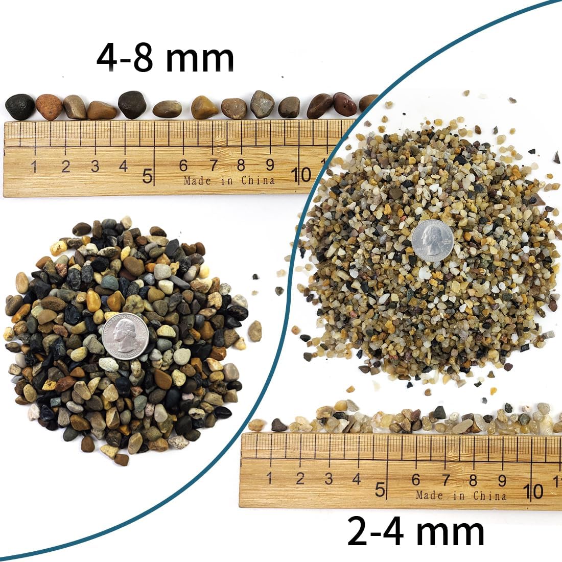 5LB Coarse Sand, Colored Rocks Pebbles - 40LB / 2-4MM - image 2