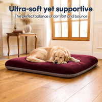 Magic Dog Orthopedic Extra Large Dog Bed 47 Inch - 32.0"L x 24.0"W x 3.0"Th / Burgundy - image 4