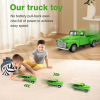 Little Blue Truck Toy,1:32 Pull Back Cars Toy for Kids Boys Girls – Fun for Kids & Family - Green - image 2