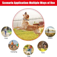 Jenico 150 FT Dog Runner Cable with Swivel Hook, Outdoor and Camping Dog Leash Run Tether, Rust-Proof Training Line for Small to Medium Pets Up to 500 LBS