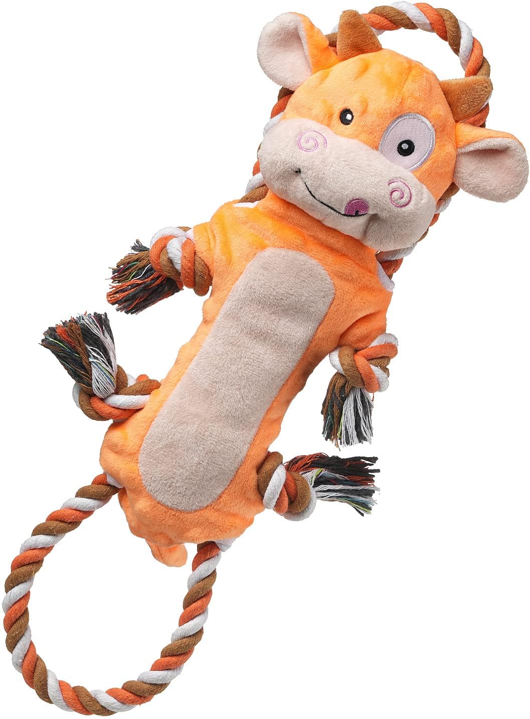 Dog Toy, Large Dog Squeaky Toys - Tug Cow - image 2