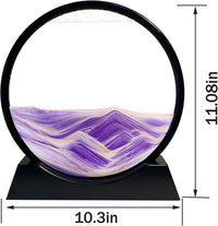 HYUGF Moving Sand Art Picture, 3D Deep Sea Liquid Motion Sand – Fun for Kids & Family - Purple / 12 inches - image 3