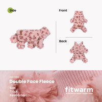 Fitwarm Collared Neck Plaid Dog Pajamas - Large / Leopard - image 4