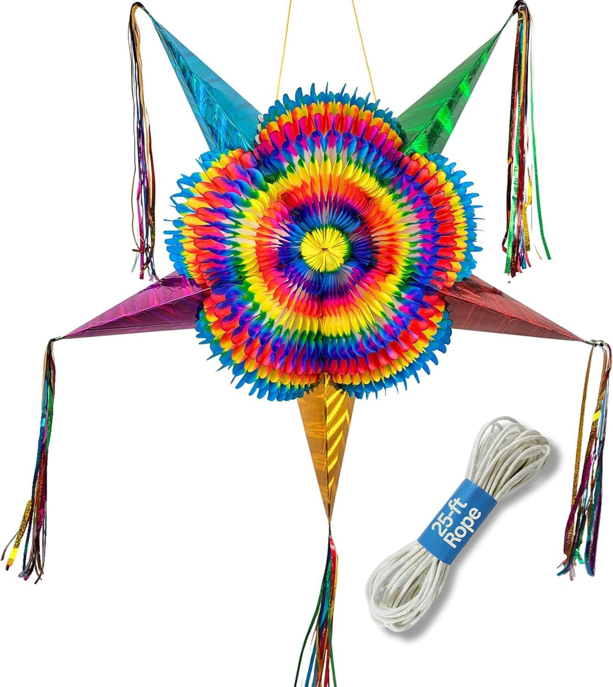 Mexican Piñata, Christmas Pinata - Rainbow Brights 32"