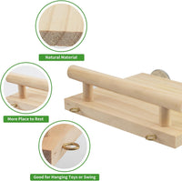 Bird Perches for Conure Stand Natural Wood Platform Bird Nail - Pattern 2 - image 4