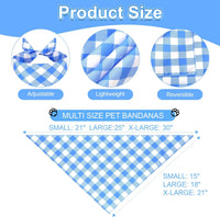 Halloween Dog Bandanas Pink Black XLarge 2PCS - blue-25 / Small - image 2