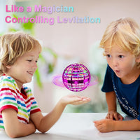 Ivtivfu Flying Orb Ball with Dazzling Lights - Pink - image 4