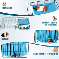 Guinea Pig Hideout, Guinea Pig Corner Hideout - Blue / 15.1"L x 16.1"W x 10.2"Th - image 2