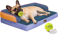 Comfort Expression Orthopedic XL Dog Bed for Large and Extra Large - Tangerine Twilight / 36"L x 27"W x 7.5"Th