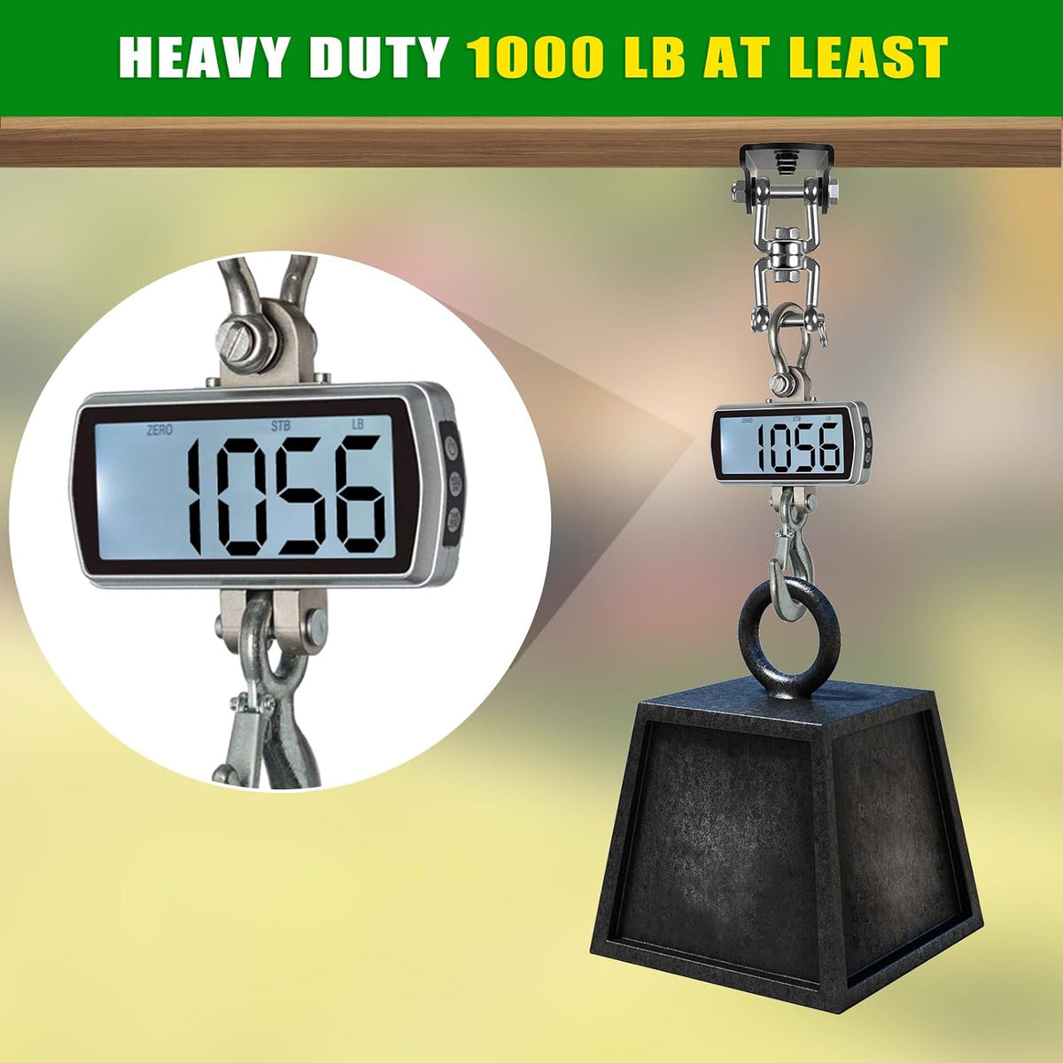 2Pack Heavy Duty Swing Hanger 180° Ceiling Swing Mount 2000 LBS - 360° Swivel Hanger - Detachable Hooks ( 2 Pack ) - image 3