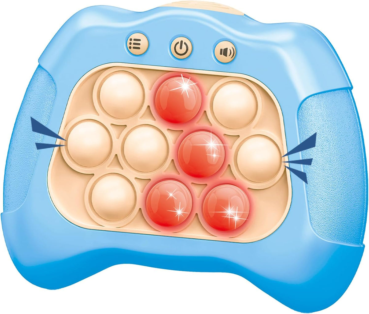 Pop Game, Light Up Fidget Toy for Kids & Adults - Light Blue