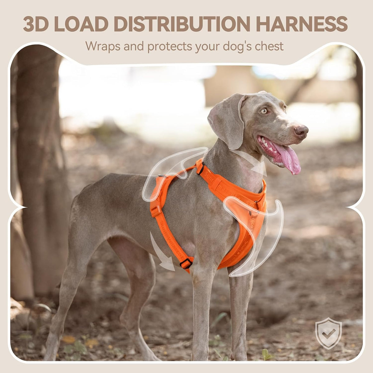 Sunraymascota Dog Harness - L (Neck: 18-31", Chest: 24-37") / Orange - image 4