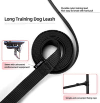 Dog/Puppy Obedience Recall Training Agility Lead, Great for Play - Black / 30 Feet - image 3