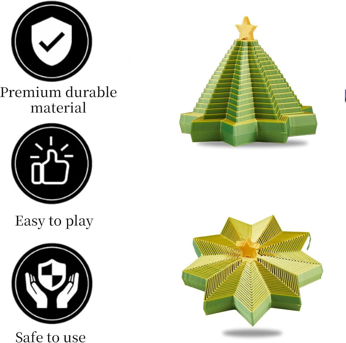 Four 3D printed Halloween spiral pumpkin passthrough fidget toys - view 8