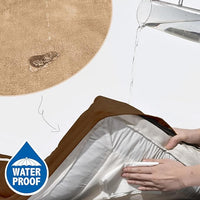 Comfort Expression Small Dog Beds Waterproof Orthopedic Foam Dog Sofa Beds for Medium Dogs Comfy Pet Bed with Washable Removable Cover & Non-Slip Bottom(Small,Brown)
