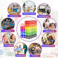 Rerdeim 110 Pieces Dice Set, Colored Game Bulk Dices - image 3