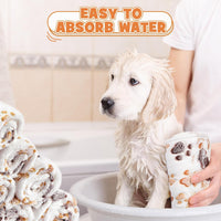 Tegeme 12 Pcs Puppy Blanket for Litter Dog Cat - White / 30 x 20 Inch - image 4