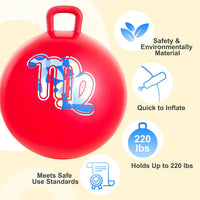ZOOJOY Hopper Ball, Hopping Toys for Kids - Age:3-8(18''/45cm) / Red - image 4