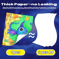 CHICAUP Paint with Water Coloring Books for Kids - Dark Blue - image 3