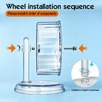 Hamster Wheel, Super Silent Hamster Exercise Wheels - Transparent / Ф8.3 inch - image 4