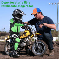 JUSTDOLIFE youth dirt bike gear set with chest protector, knee and elbow pads - view 11