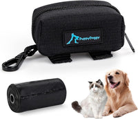 2 Pack Poop Bag Holder for Dogs and Cats Black Waste Bag Dispenser - Black