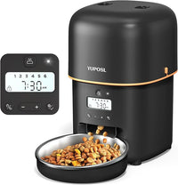 Automatic Cat Feeder - 2L Cat Food Dispenser, Timed Auto Pet Feeder with 180-day Battery Life, 1-6 Meals Per Day, 1-16 Portion, Desiccant Bag Keeps Dry Food Fresh, Also for Small Dogs
