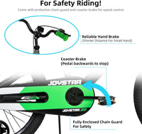 JOYSTAR New Berry Kids Bike for Boys and Girls Ages 3-10Y – Fun for Kids & Family - Green / 20 Inch Wheels - image 3
