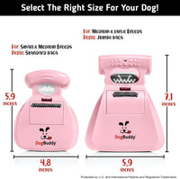 DogBuddy Pooper Scooper, Portable Dog Pooper Scooper - Medium / Pink - image 2
