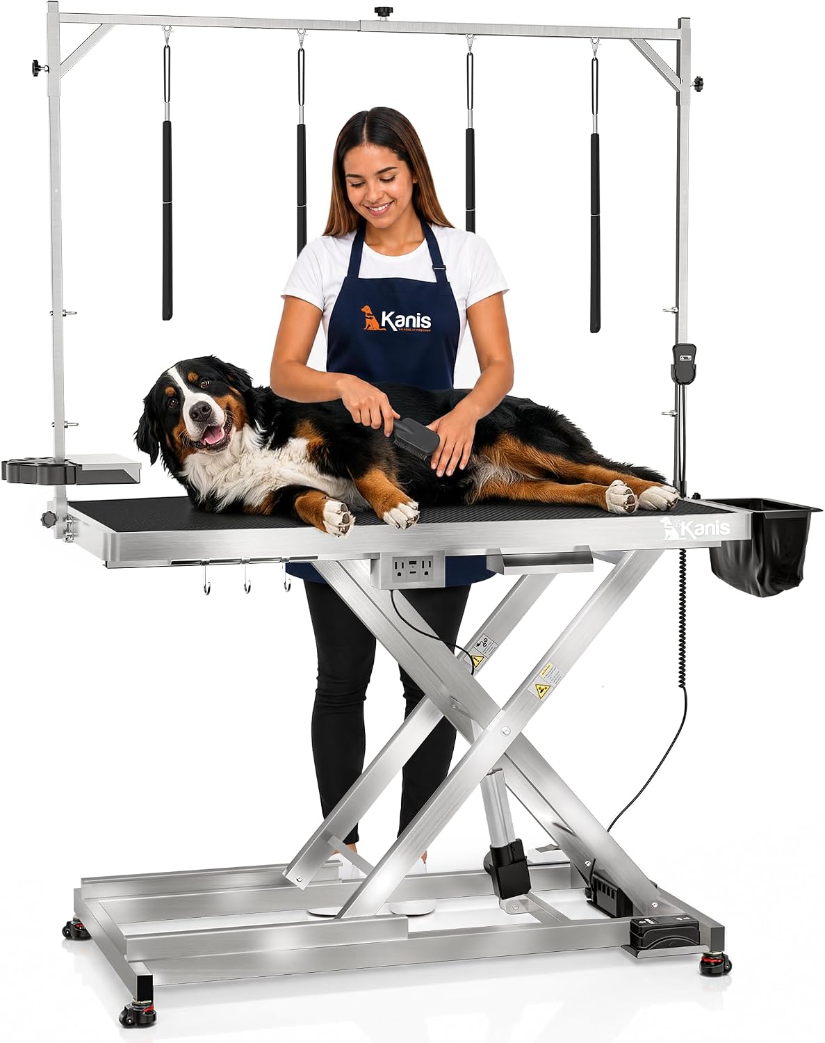 Professional Electric Dog Grooming Table, Heavy Duty - STAINLESS STEEL / 49"