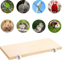 Okllen 3 Pack Bird Perch Stand, Parrot Wood Platform - image 4
