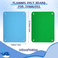 Yunsailing felt story boards for kids, 4 black flannel boards with grommets - view 18