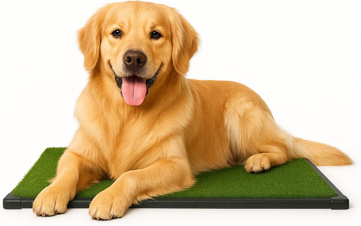 PETMAKER Artificial Grass Puppy Pee Pad with Tray for Dogs