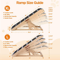 Dog Ramp for Bed, Extra Wide 17’’ - Black / Extra Large - image 2