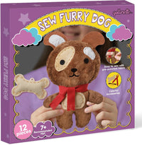 Qollorette felt sewing kit for kids with a handmade kitty stuffed toy and outfits - view 4