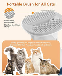 oneisall Cat Vacuum Groomer Quiet, Pet Vacuum Grooming Kit with Clipper Paw Trimmer & Brush, 1.5L Large Dust Cup Pet Vacuum for Shedding, Trimming & Home Cleaning