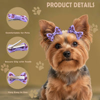 Dog Hair Bows Small Puppy Clips for Pet Grooming Accessories Doggy - 100pcs dog hair clips - image 3