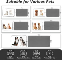 HotLive absorbent pet food mat for dog and cat bowls with rubber backing - view 4
