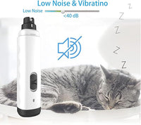 Silent Groom Pro Nail Grinder, 2025 New Dog Nail Trimmer, Rechargeable Pet Nail Grinder, Quick Dog Nail Trimmers, Pet Paws Grooming Smoothing Tool for Dogs and Cats
