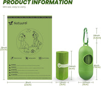 Dog Poop Bags-150 Counts with Leash Dispenser, 10 Rolls - Green / 1050 Count (Pack of 1) - image 3