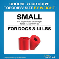 Dr Buzby's Small ToeGrips for Dogs - Instant Traction on Wood/Hardwood Floors - Anti Slip Relief - Grippers for Senior Dogs - Stop Sliding Instantly - Rubber Nails for Paws - 1 Pack (20 Grips)