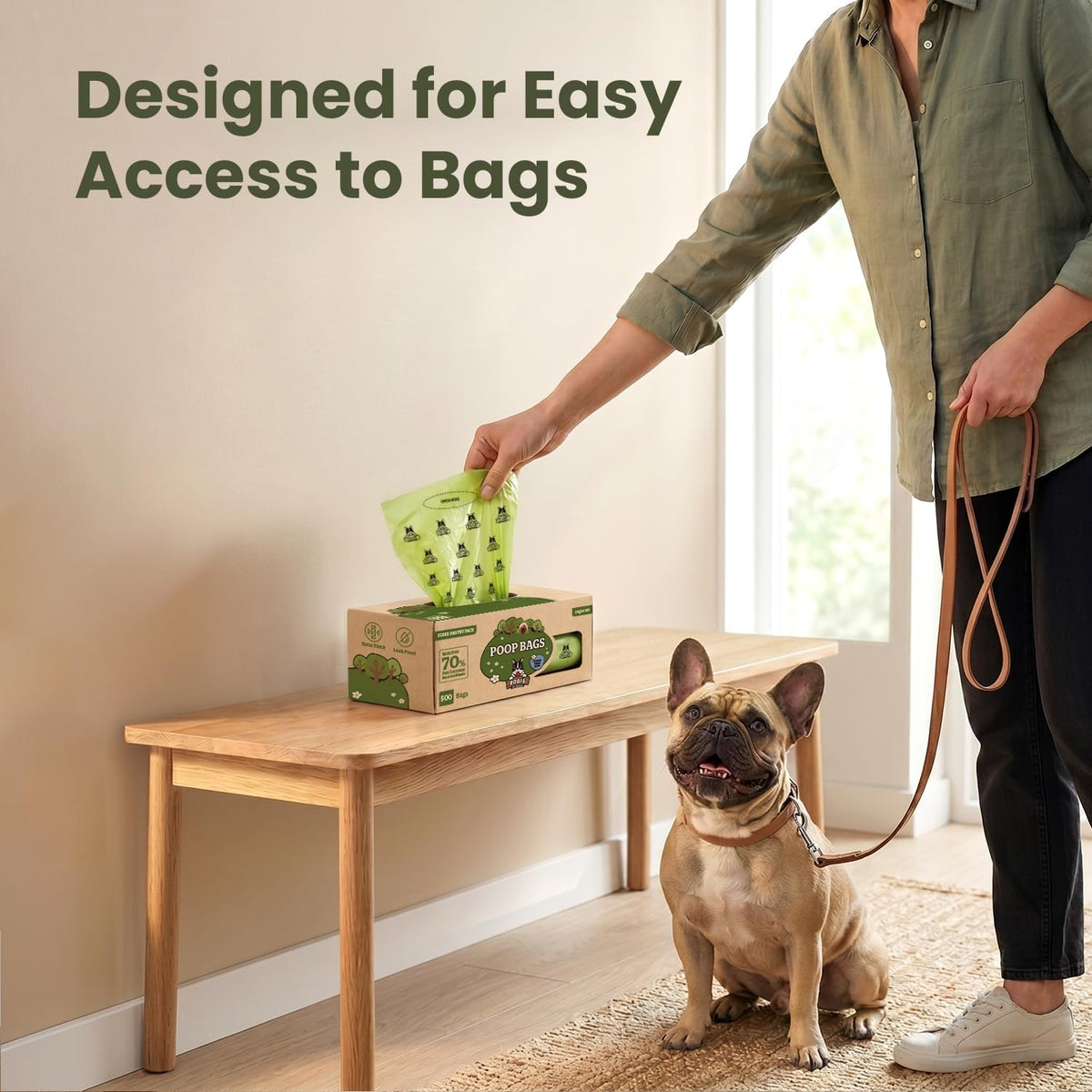 Pogi's Large Dog Poop Bags, Single Roll, Leak-Proof - 500 Count (Pack of 3) / Scented - image 4