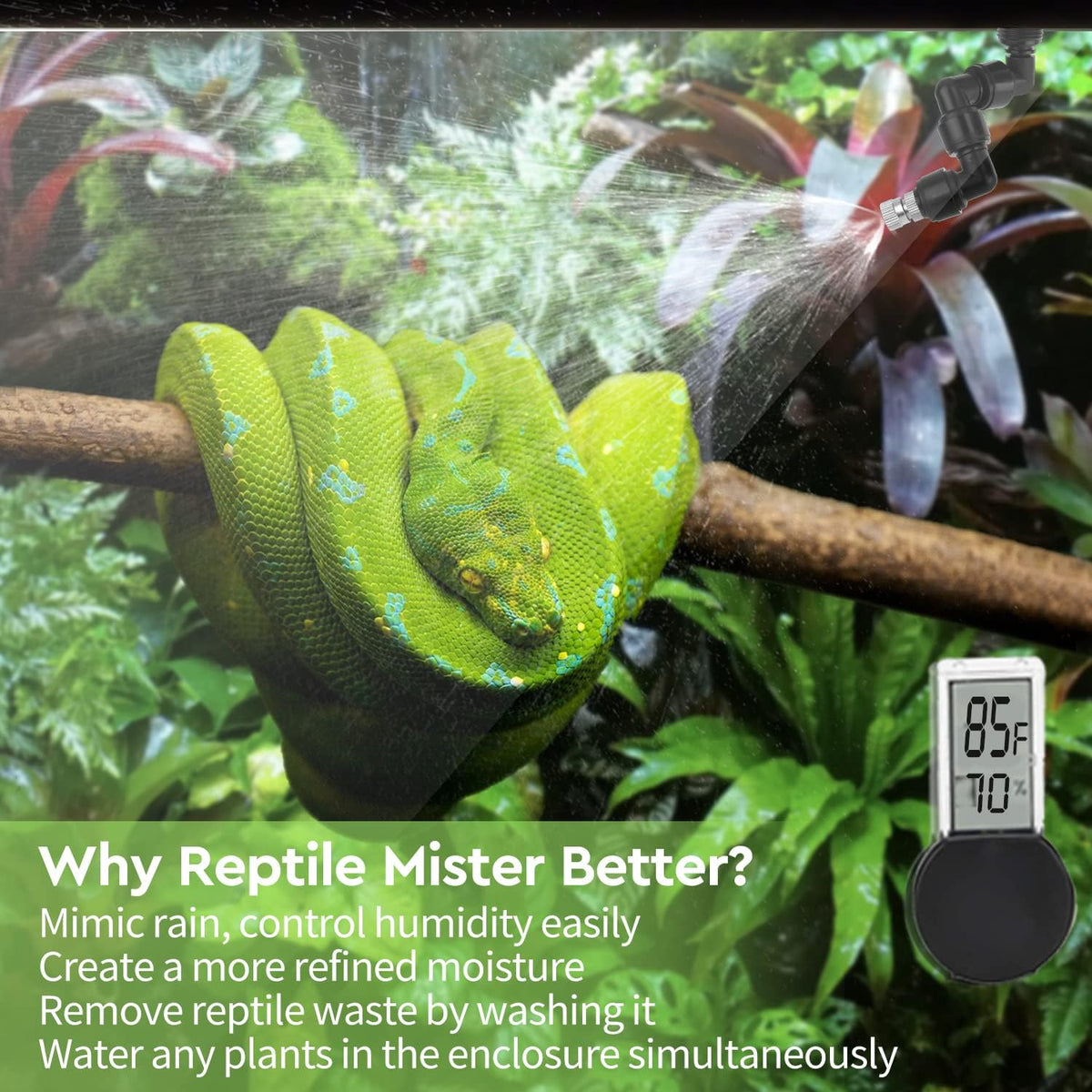 Moistenland Reptile Mister - Black-Digital - image 2