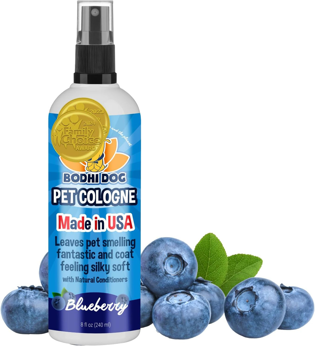 Bodhi Dog Premium Dog Cologne - 8 Fl Oz (Pack of 1) / Blueberry