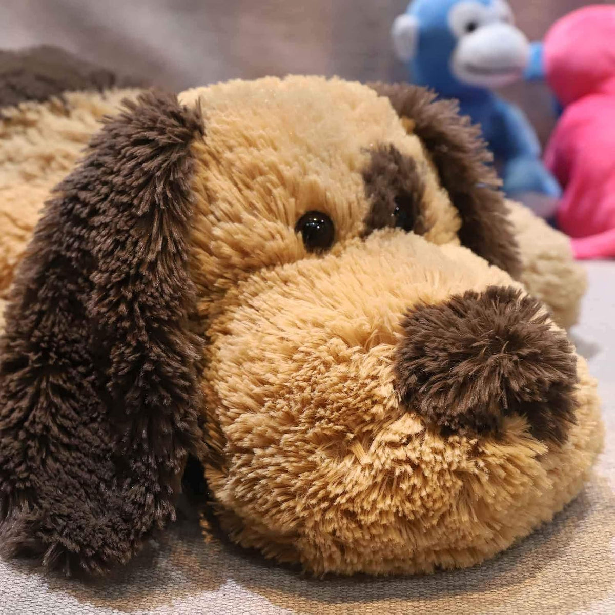 WEIGEDU floppy stuffed dog plush, 20 inch brown puppy with soft plush fur - view 22