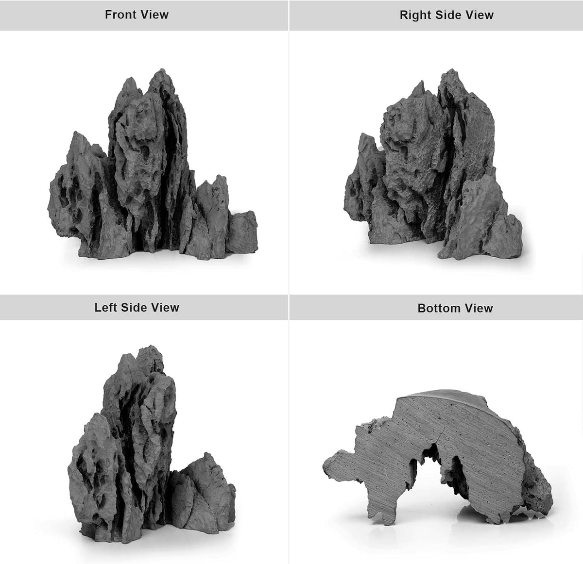 FZONE Aquarium Rocks Aquascaping - 04 Seiryu Stone: 5.11" × 3.54" × 4.92" - image 3
