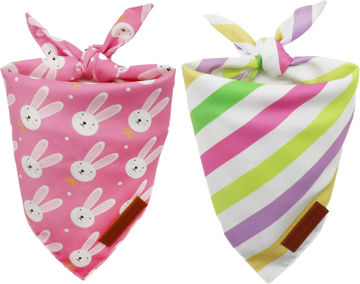 Halloween Dog Bandanas 2 Pack - Easter / Small