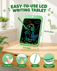 8.5 Inch LCD Doodle Board Tablet Toy - 10 Inch - Green - image 2